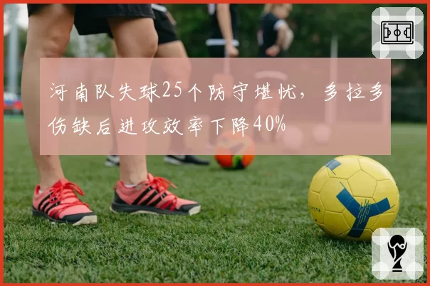 河南队失球25个防守堪忧，多拉多伤缺后进攻效率下降40%